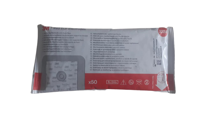 3M Red Dot Köpük Bantlı İzleme Elektrodu (EKG Elektrodu) 50’li Paket