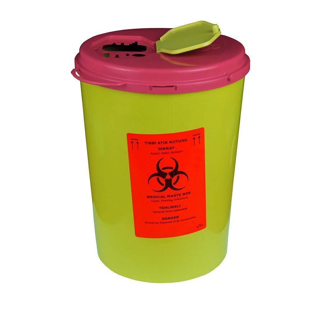 Tıbbi Atık Kutusu (Enfekte Atık Kutusu) - 10 Litre x 5 Adet