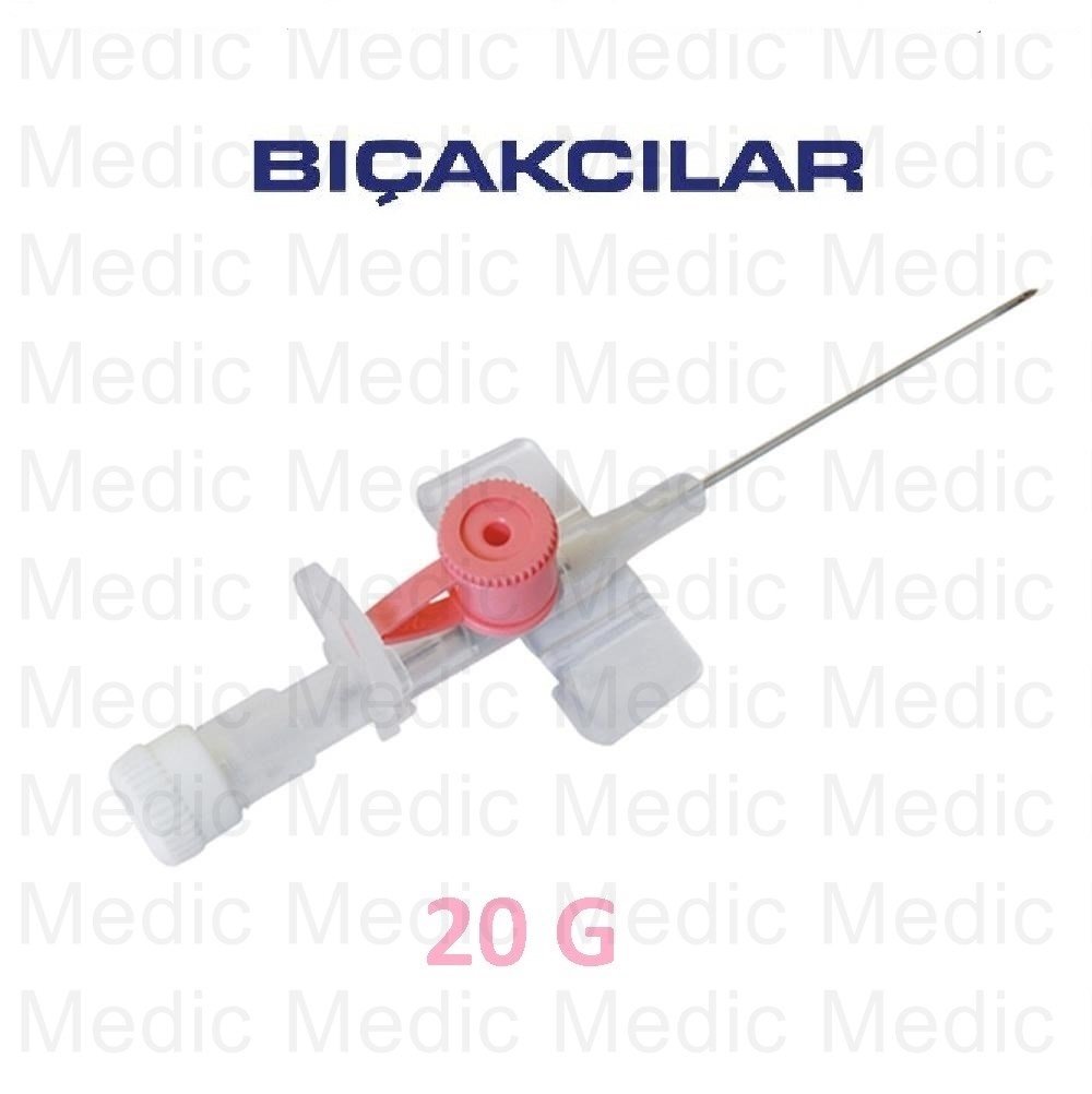 BIÇAKCILAR İntraket-iv Kanül-Branül (Pembe-20G) 500 Adet/Koli