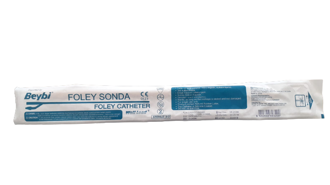 Beybi Lateks Foley Sonda (No:20 - Sarı) 2 Yollu