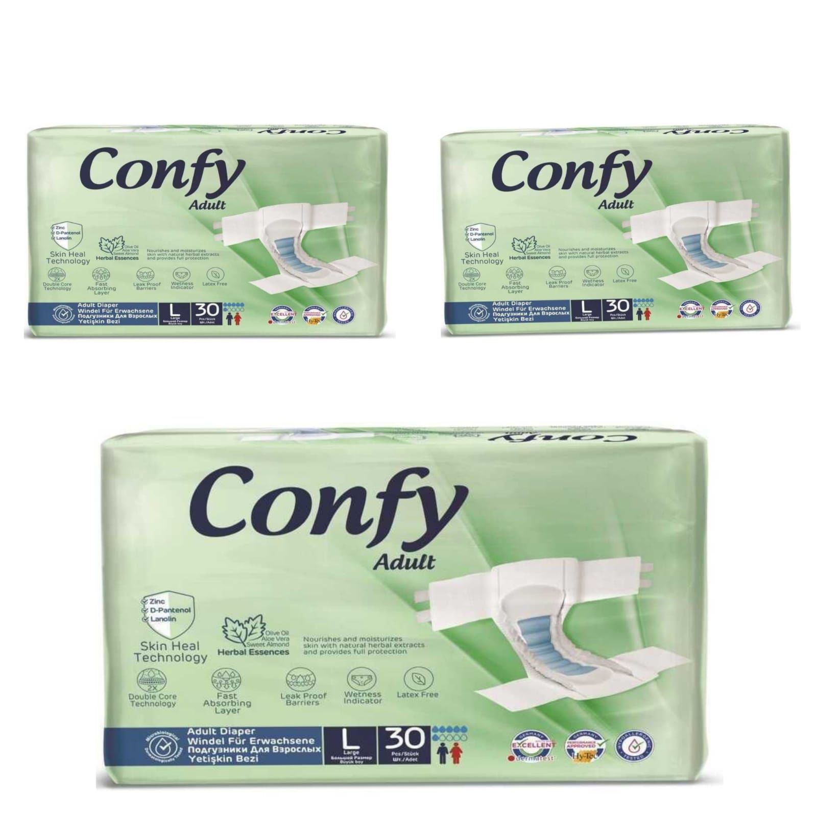 Confy Yetişkin Hasta Bezi (Medium) 3 x 30’lu Pk / Koli
