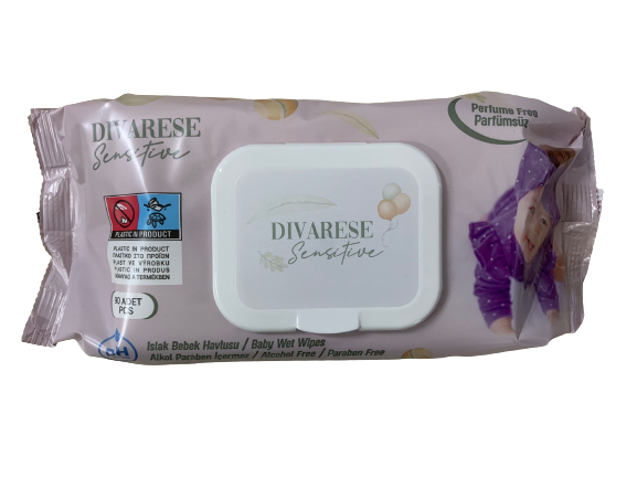 DIVARESE Islak Havlu / Mendil 90’lı x 12 Paket (1080 Yaprak)