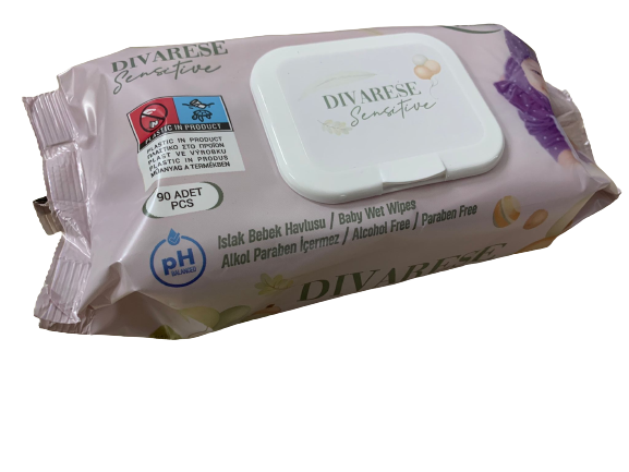 DIVARESE Islak Havlu / Mendil 90’lı x 12 Paket (1080 Yaprak)