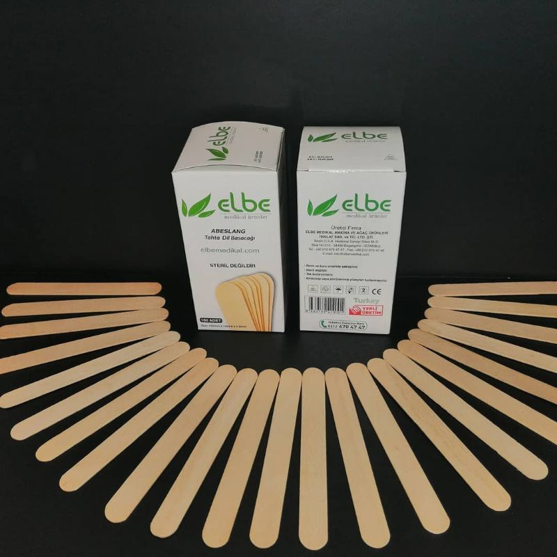 elbe (Maun) Abeslang & Tahta Dil Basacağı & Spatula 50 Pk-1 Koli