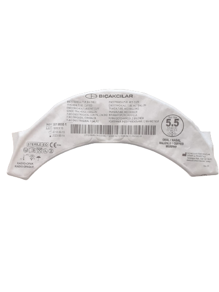 Endotrakeal Tüp (Entübasyon) Kaflı Balonlu 5.5 mm 5-Adet