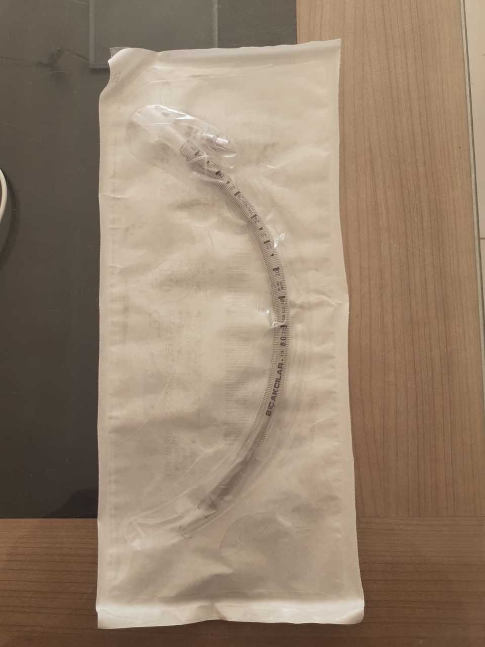 Endotrakeal Tüp (Entübasyon) Spiralli Kaflı  Balonlu 8.0 mm 5-Adet