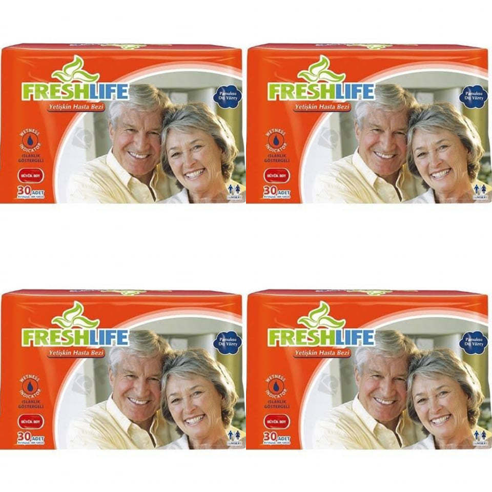FRESHLIFE Yetişkin Hasta Bezi (Large) 4 x 30’lu Pk / Koli