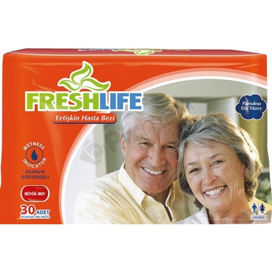 FRESHLIFE Yetişkin Hasta Bezi (Large) 4 x 30’lu Pk / Koli