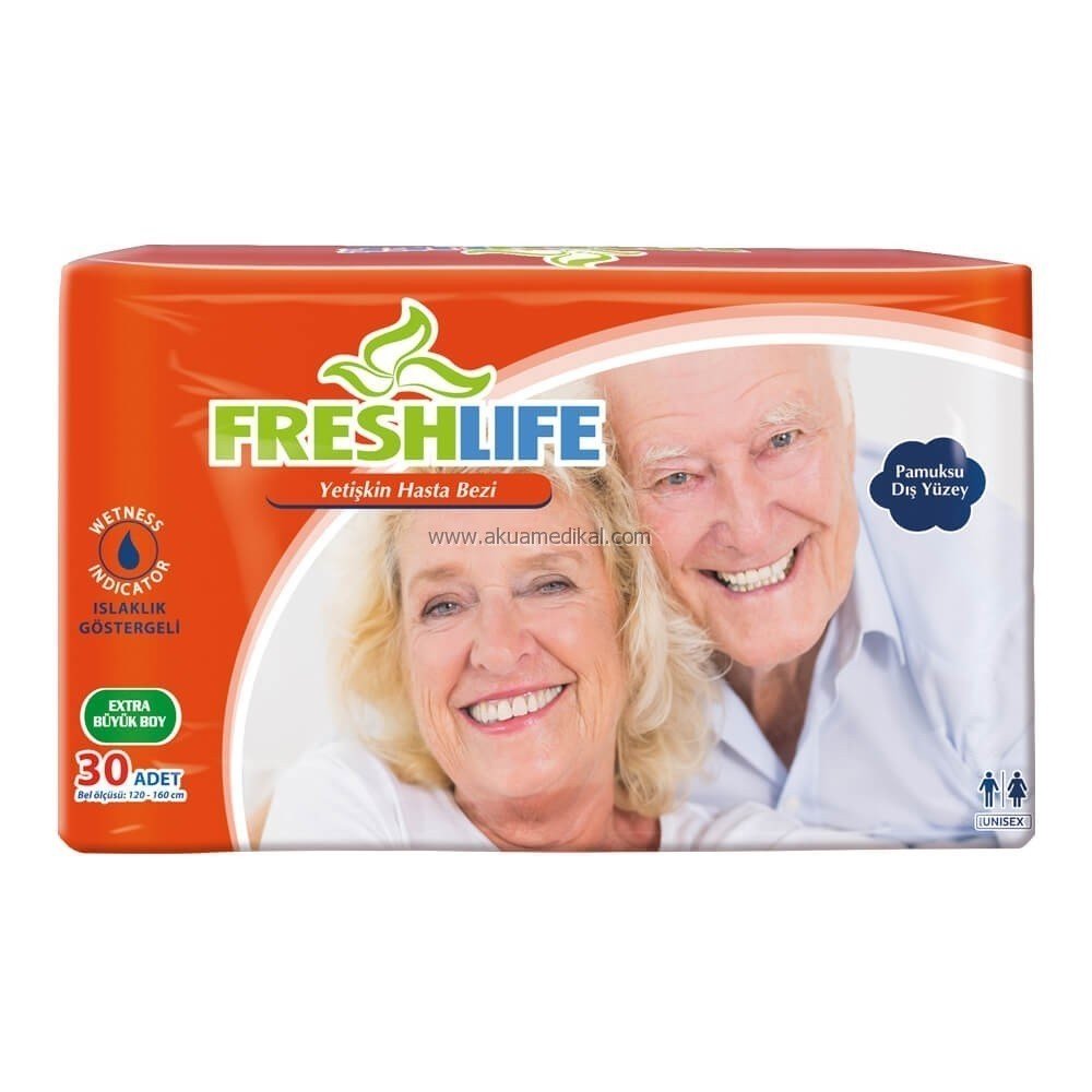FRESHLIFE Yetişkin Hasta Bezi (XL) 30’lu Paket