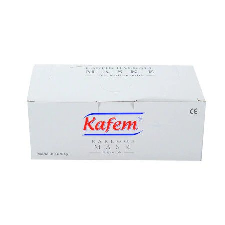 Kafem Lastikli Cerrahi Bez Ağız Burun Maskesi 1 Paket (50’li, 2 Katlı)