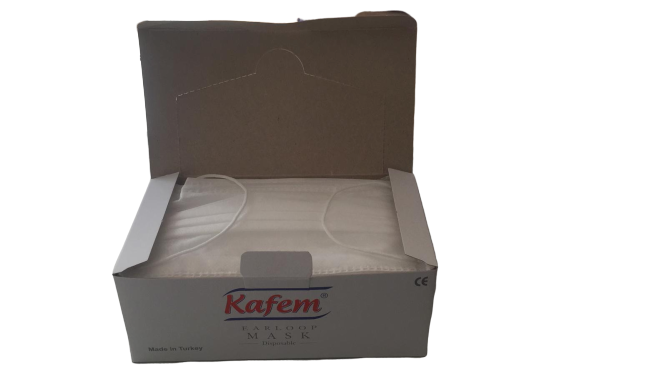 Kafem Lastikli Cerrahi Bez Ağız Burun Maskesi 40PK x 19.99 TL (50’li, 2 Katlı,2000 Adet)