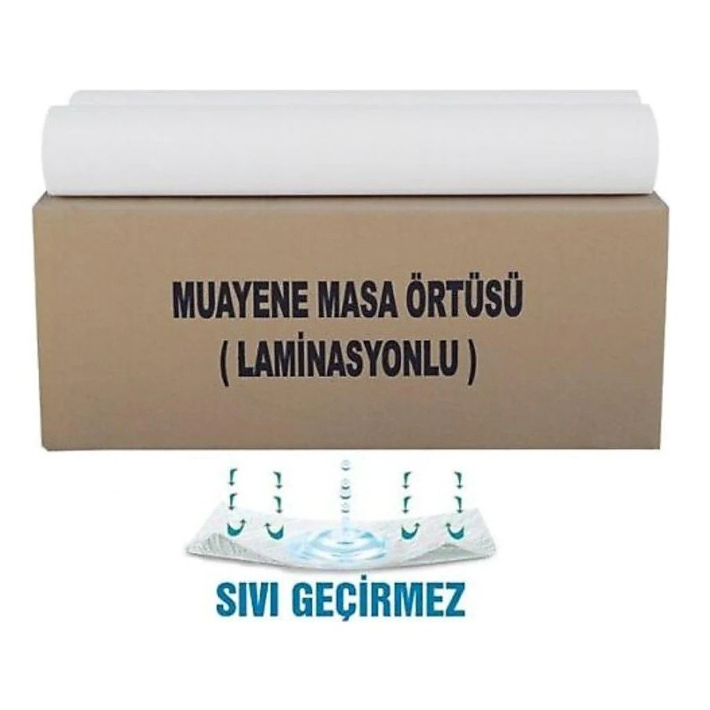 Lamineli Muayene Masa Örtüsü 50m x 45cm - 20’li Rulo - 1 Koli