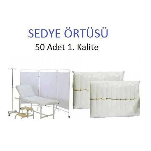 Lastikli Sedye Örtüsü 80 x 220 cm - 14 Gram - 50 Adet -1 Koli (+25₺ Kargo)