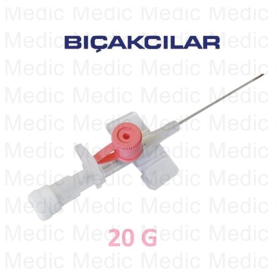 BIÇAKCILAR İntraket-iv Kanül-Branül (Pembe-20G) 500 Adet/Koli