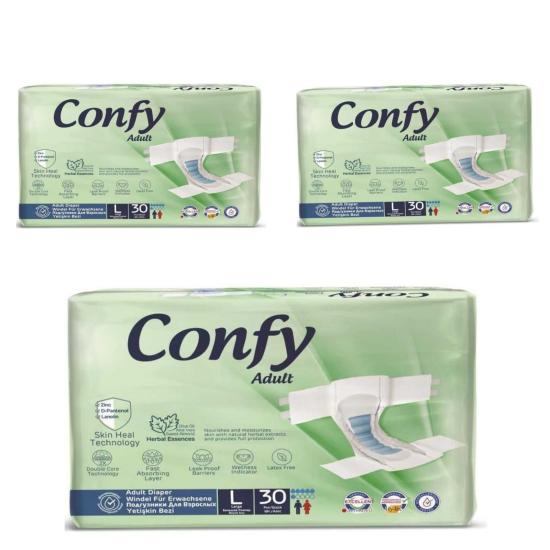Confy Yetişkin Hasta Bezi (Medium) 3 x 30’lu Pk / Koli